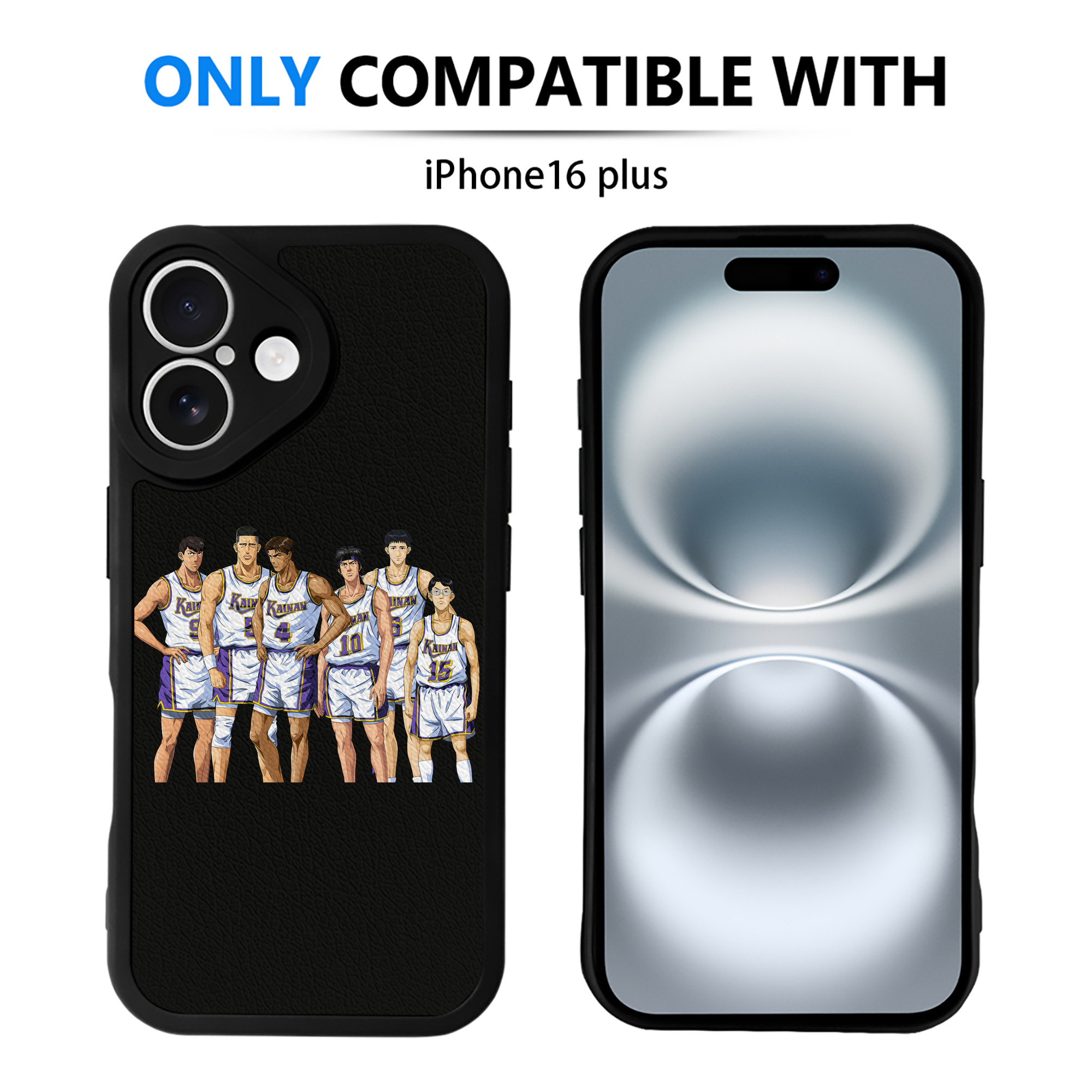 （画像用） SLAM DUNK／スラムダンク 【iPhone 16シリーズ対応】シリコンスマホケース（レザー調） 材質：シリコン